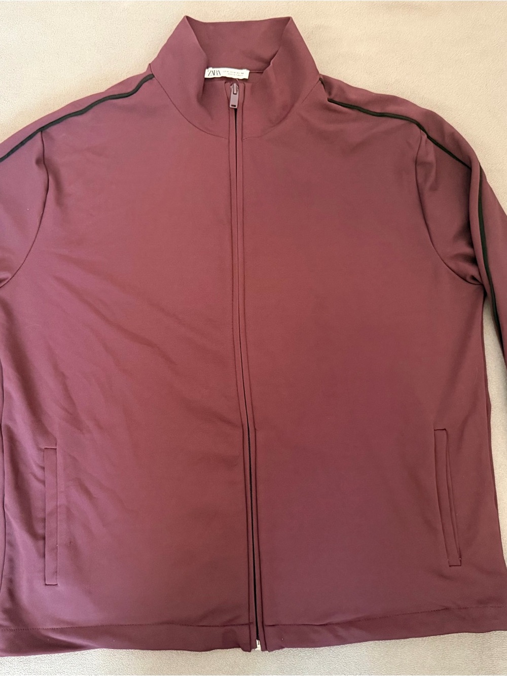 Zara - Active Lightweight Zip Jacket - Maroon - Medium